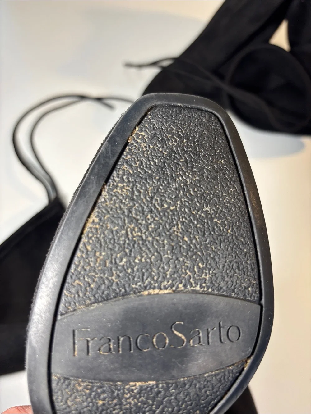 Franco Sarto Black Over-the-Knee Block Heel Boots